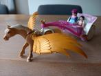 Playmobil Pegasus paard met koets en prinsesjes, Ophalen of Verzenden, Zo goed als nieuw
