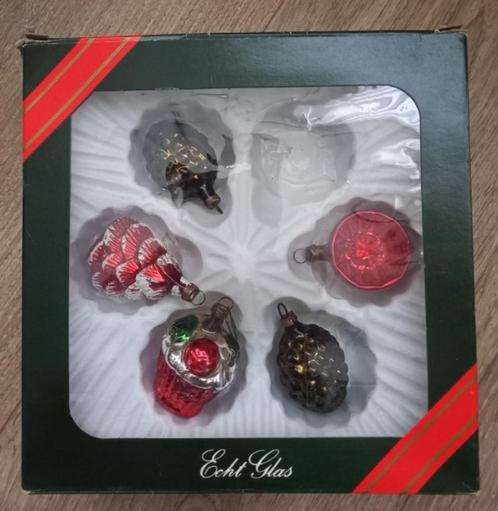 * Mooie gekleurde vintage vorm kerstballen *, Diversen, Kerst, Gebruikt, Ophalen of Verzenden