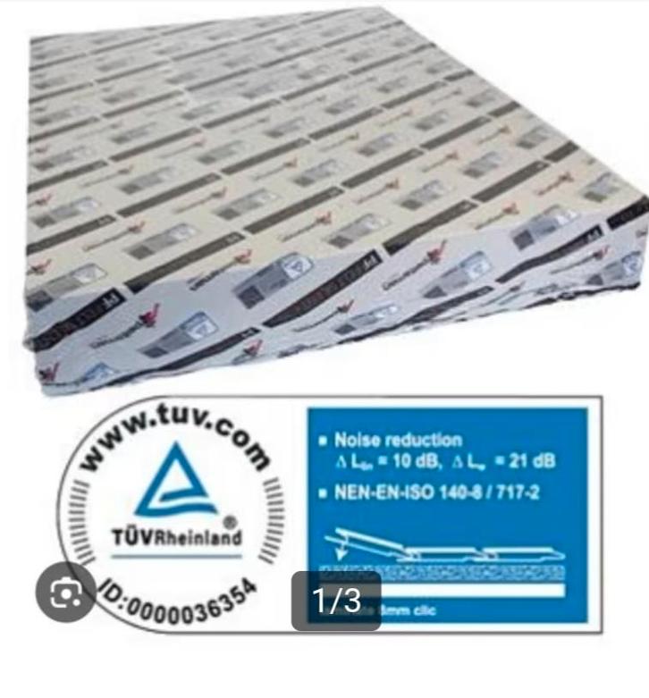 Ondervloer 10 DB, Doe-het-zelf en Verbouw, Vloerdelen en Plavuizen, Nieuw, Overige typen, Overige materialen, Minder dan 50 cm