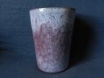 Paars blauw geglazuurde spreidende vaas Groeneveldt h. 15 cm, Antiek en Kunst, Ophalen of Verzenden