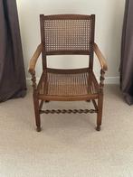 Set van 2 houten haardstoeltjes gevlochten zitting, klassiek, Antiek en Kunst, Antiek | Meubels | Stoelen en Banken, Ophalen