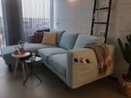 Ikea turquoise baby blauwe bank met chaise lounge, Ophalen, Gebruikt, Driepersoons
