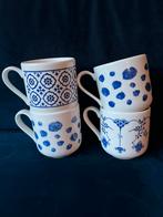 Mokken, bekers Churchill blauw wit porselein Made in England, Huis en Inrichting, Keuken | Servies, Ophalen of Verzenden, Zo goed als nieuw