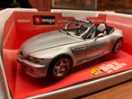 BMW Z3 M 1:18 Zilver BBurago, Hobby en Vrije tijd, Modelauto's | 1:18, Ophalen of Verzenden, Bburago, Zo goed als nieuw