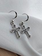 Sterling zilveren markasiet kruis oorbeĺlen, Sieraden, Tassen en Uiterlijk, Oorbellen, Hangers, Nieuw, Ophalen of Verzenden, Met edelsteen