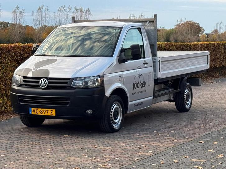 Volkswagen Transporter 2.0 TDI AIRCO LANG OPEN LAADBAK, Auto's, Bestelauto's, Particulier, Te koop, ABS, Airbags, Airconditioning