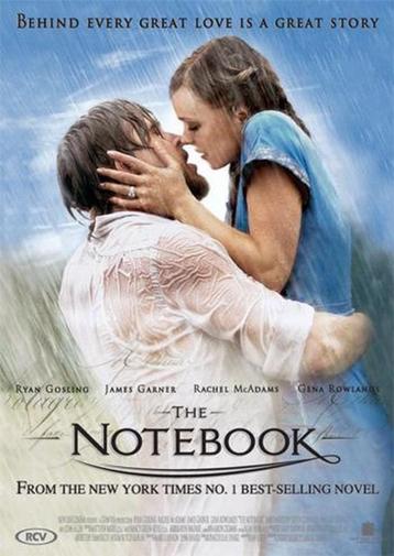 DVD The Notebook (met Ryan Gosling en Rachel McAdams)