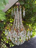 Italiaanse Murano Kristal Kroonluchter, Ophalen of Verzenden, Gebruikt, Glas, Antiek murano kristal hollywood regency