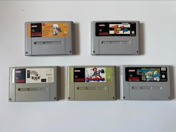 Lotje van 5 Snes games beschikbaar voor biedingen