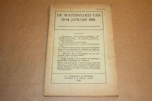 De watervloed van 13-14 januari 1916 - Antieke uitg 1916 !!, Boeken, Geschiedenis | Vaderland, Gelezen, 20e eeuw of later, Ophalen of Verzenden