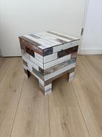 Dutch Design Chair Sloophout - Beachwood (krukje), 45 tot 60 cm, Overige materialen, Minder dan 55 cm, Rond