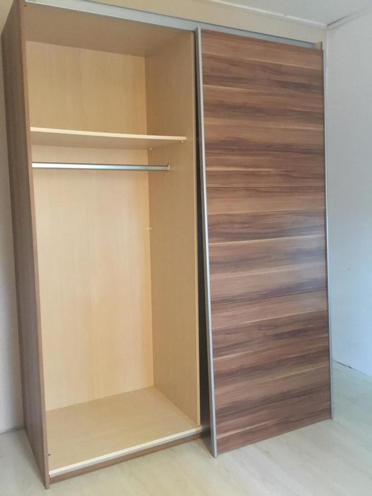 Schuifdeurkast zgan, incl. 2 deuren🤎MOET NU WEG!!, Huis en Inrichting, Kasten | Kledingkasten, Zo goed als nieuw, 150 tot 200 cm