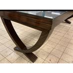 Art deco eettafel 250x95x80 cm, Huis en Inrichting, Gebruikt, Glas, 200 cm of meer, Vijf personen of meer