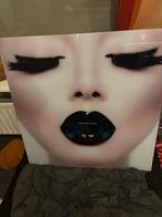 MondiArt schilderij Black Lips – AluArt 100100 cm, Huis en Inrichting, Ophalen of Verzenden, Zo goed als nieuw