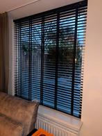 Zwarte houten jaloezieën 50mm 187x150 - Nieuw in doos, Huis en Inrichting, Stoffering | Gordijnen en Lamellen, Ophalen, Zwart