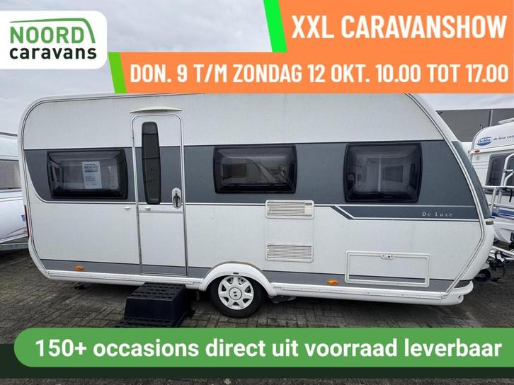 Hobby 455 UF, MOVER, VOORTENT, DWARSBED, Caravans en Kamperen, Caravans, Bedrijf, tot en met 4, 1000 - 1250 kg, Rondzit, Hobby