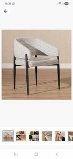 Eetkamer stoel Armin Bronx 71 Japandi, Wit, Nieuw, Ophalen of Verzenden, Eén