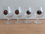 4 Palm glazen met paard in voet, Ophalen of Verzenden, Zo goed als nieuw, Glas of Glazen, Palm
