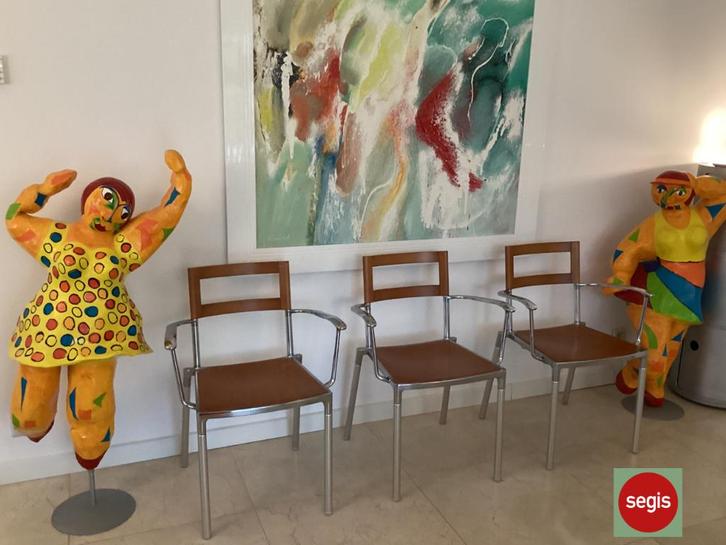 Segis Blitz design stoelen Italiaanse design kunst objecten, Huis en Inrichting, Stoelen, Zo goed als nieuw, Hout, Metaal, Overige materialen