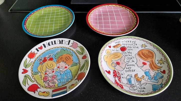 Blond Amsterdam Borden / ontbijtborden - Set van 4, Huis en Inrichting, Keuken | Servies, Bord(en), Blond Amsterdam, Aardewerk
