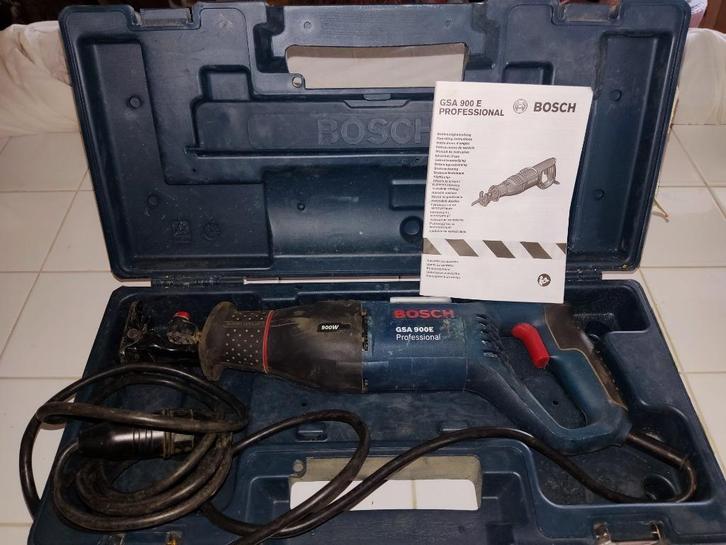 Bosch Blauw Professional GSA 900E Reciprozaag, Doe-het-zelf en Verbouw, Gereedschap | Zaagmachines, Zo goed als nieuw, Reciprozaag