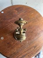 Messing scheepskandelaar met draaibare kap vintage windlicht, Antiek en Kunst, Ophalen of Verzenden, Koper of Brons