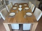 Rustieke eiken (balken)eettafel v 6-8 personen, Ophalen, 100 tot 150 cm, Rustiek, 200 cm of meer
