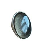 Zilver Obsidiaan Edelsteenring - Maat 19.5, Ophalen of Verzenden, Nieuw