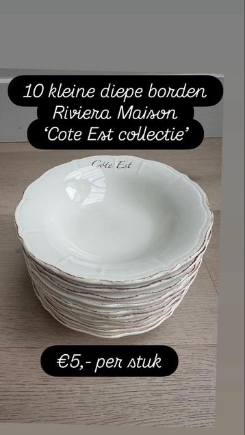 Riviera Maison Cote Est Diepe Borden beschikbaar voor biedingen