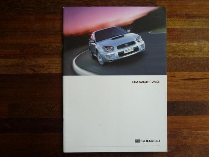 Subaru Impreza (2003), Boeken, Auto's | Folders en Tijdschriften, Nieuw, Overige merken, Ophalen of Verzenden