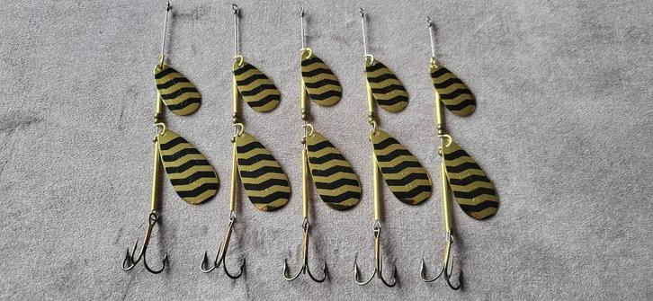 10x Bretton handgebouwde tandem spinners kunstaas, Watersport en Boten, Hengelsport | Roofvissen, Nieuw, Overige typen, Ophalen of Verzenden