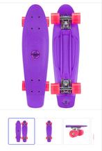 Nijdam led skateboard, skateboarden, paars, buitenspeelgoed, Ophalen of Verzenden, Zo goed als nieuw, Skateboard