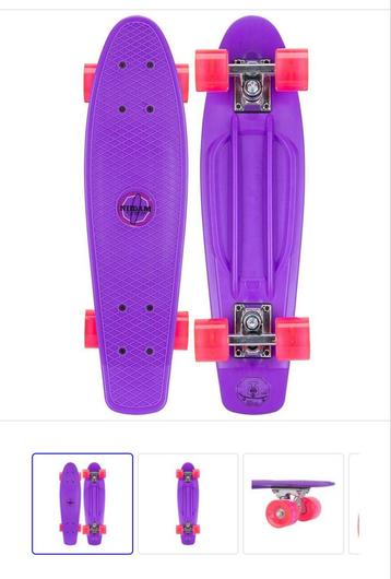 Nijdam led skateboard, skateboarden, paars, buitenspeelgoed beschikbaar voor biedingen