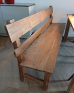 Houten teak bank van WoonTheater, Huis en Inrichting, Ophalen, Landelijk, 200 tot 250 cm, Hout