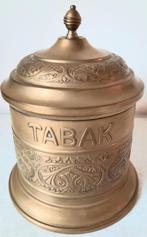 Antieke geel koperen tabakspot, Antiek en Kunst, Ophalen of Verzenden, Koper