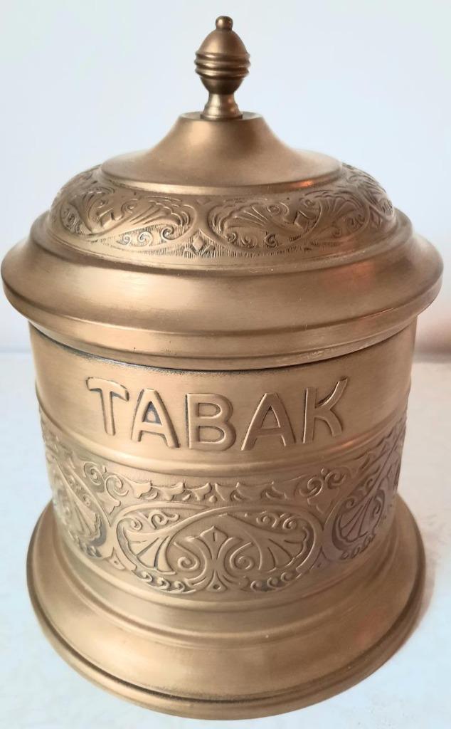 Antieke geel koperen tabakspot, Antiek en Kunst, Antiek | Koper en Brons, Koper, Ophalen of Verzenden