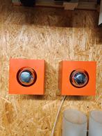 Vintage Set van 2 Philips NWS 65 Wandlampen jaren 70, Huis en Inrichting, Ophalen of Verzenden, Gebruikt