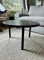 WOOOD Laut zwart houten salontafel Ø60 cm, Ophalen, 50 tot 100 cm, Rond, Scandinavisch