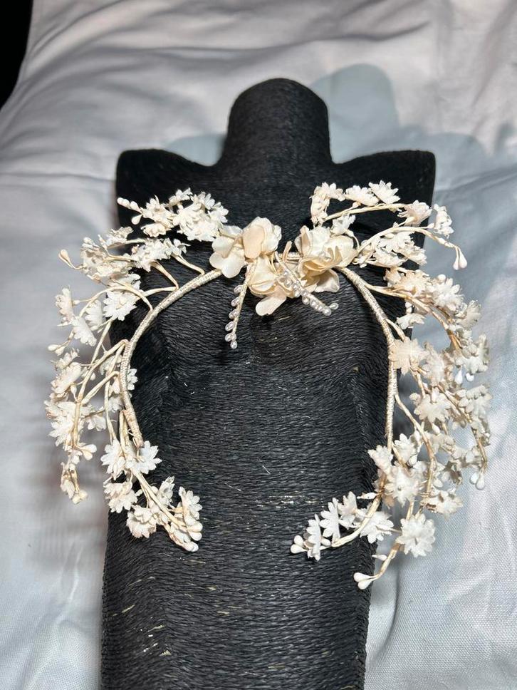 Antieke Tiara kroon, zeer oud - Prachtige Haaraccessoire, Antiek en Kunst, Antiek | Kleding en Accessoires, Ophalen of Verzenden