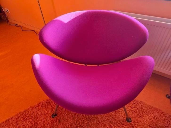 Artifort Orange Slice (F437), fuchsia, Huis en Inrichting, Fauteuils, Gebruikt, Overige materialen, 75 tot 100 cm, 75 tot 100 cm