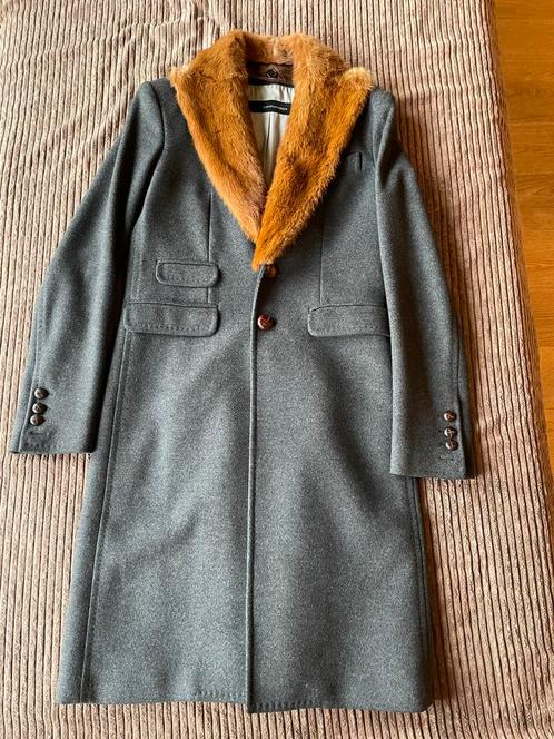 DSQUARED2 dames mantel mt 42/44 (large), wol cashmere, Kleding | Dames, Jassen | Winter, Gedragen, Maat 42/44 (L), Grijs, Ophalen of Verzenden
