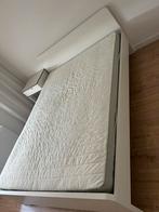 COMPLEET BED - ASKVOLL Bedframe, wit, 140x200 cm, Ophalen, 140 cm, Zo goed als nieuw, Twijfelaar