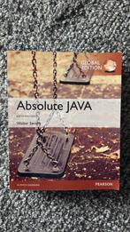 Absolute Java - Walter Savitch, Boeken, Ophalen of Verzenden, Beta, Zo goed als nieuw, HBO
