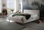 Modern design bed 160 cm stoer corduroy. Beige, groen, grijs, Nieuw, Design, Stof, Tweepersoons
