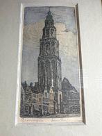 Ets Martinitoren Groningen - Marius Janssen, Antiek en Kunst, Verzenden