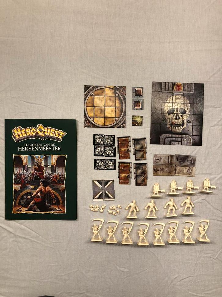 Heroquest - uitbreiding Terugkeer van de Heksenmeester, Hobby en Vrije tijd, Gezelschapsspellen | Bordspellen, Zo goed als nieuw