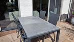 Bellagio tuinset van tafel met 4 stoelen, Ophalen, Gebruikt, Rechthoekig, Aluminium