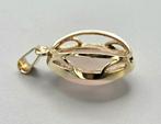 Gouden vintage hanger met edelsteen rozenkwarts. 2025/877., Overige voorstellingen, ., Ophalen of Verzenden, Zo goed als nieuw