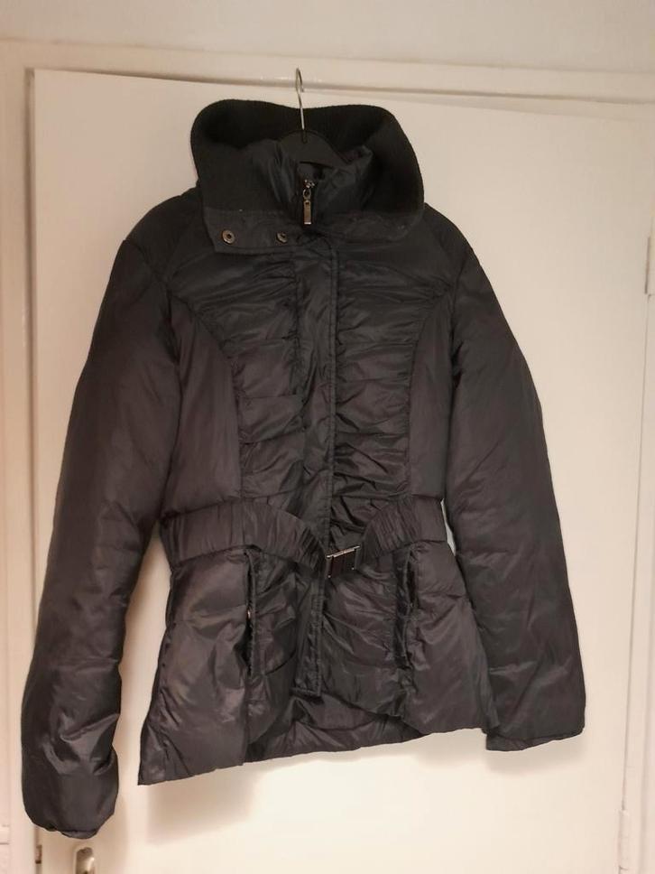 Winterjas zwart sandwich 38, Kleding | Dames, Jassen | Winter, Zo goed als nieuw, Maat 38/40 (M), Zwart, Ophalen of Verzenden