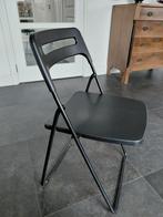4 Klapstoelen als nieuw, Ophalen, Zwart, Zo goed als nieuw, Vier